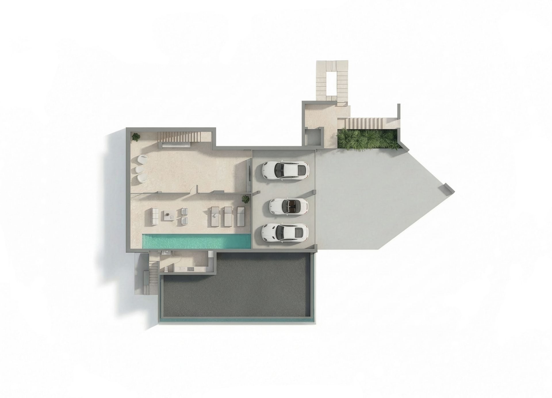 Planta sótano · spa y wellness